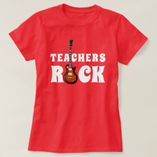 "Teachers Rock" With Guitar T-Shirt