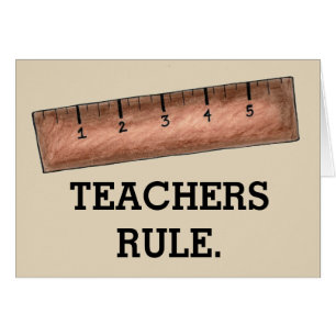 TEACHERS RULE School Education Wooden Ruler Class