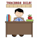 Teachers Rule sculpture Standing Photo Sculpture<br><div class="desc">design by Scrappin Doodles at www.scrappindoodles.com</div>