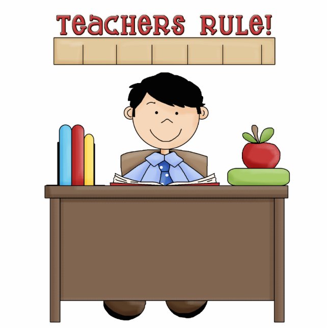 Teachers Rule sculpture Standing Photo Sculpture (Front)