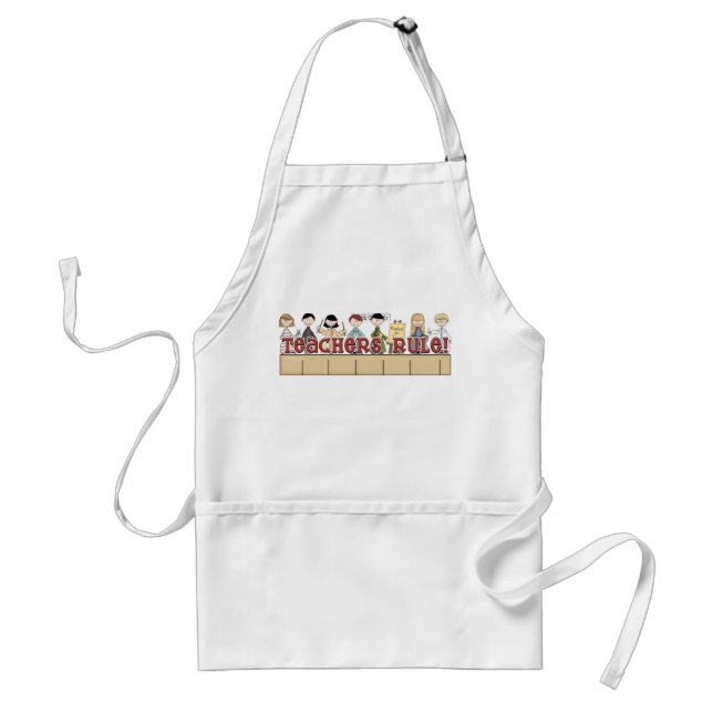 Teachers Rule! Standard Apron (Front)