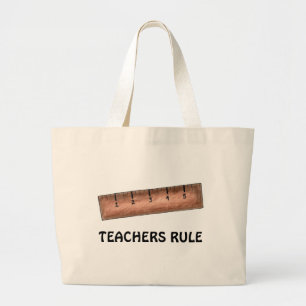 Teachers Rule Teaching Wooden Ruler Teacher Tote