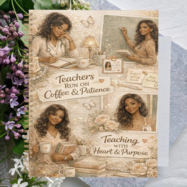 Teachers run on coffee and patience  planner (Creator Uploaded)