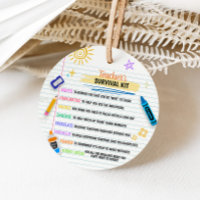 Teacher's Survival Kit Back to School Round