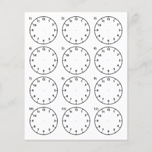 Teacher's Teaching Aid Tell the Time Flyer