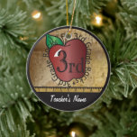 Teacher's Vintage Style 3rd Grade | Chalkboard Ceramic Tree Decoration<br><div class="desc">3rd Grade School Teacher Ornament ready for you to personalise. ✔NOTE: ONLY CHANGE THE TEMPLATE AREAS NEEDED! 😀 If needed, you can remove some of the text and start fresh adding whatever text and font you like. 📌If you need further customisation, please click the "Click to Customise further" or "Customise...</div>