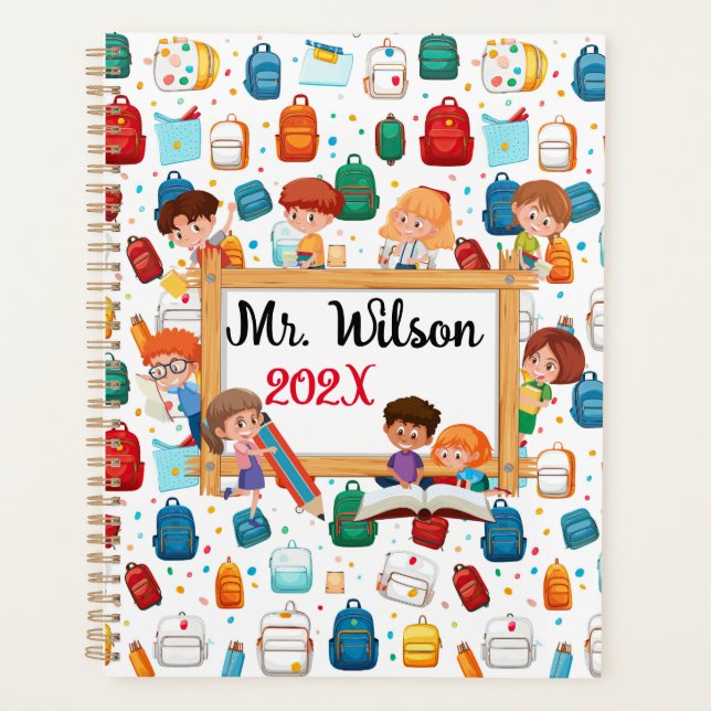 Teachers Yearly Date  Planner (Front)