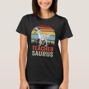 Teachersaurus Rex Dinosaur Teacher Saurus Family D T-Shirt