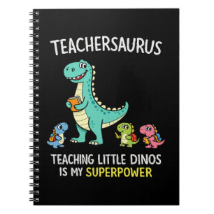 Teachersaurus teacher humour with little dinosaurs notebook