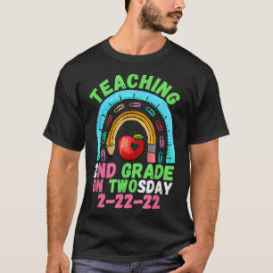 Teaching 2nd Grade On Twosday 22222 22nd 2022 Teac T-Shirt