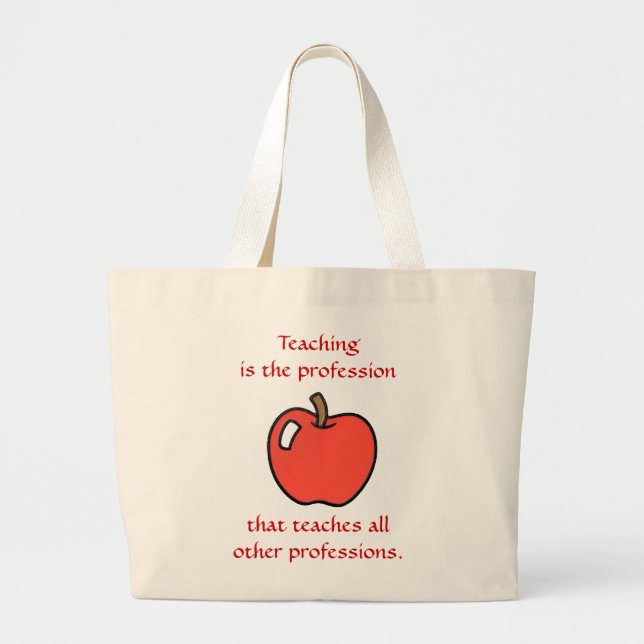 Teaching All Others Jumbo Tote (Front)
