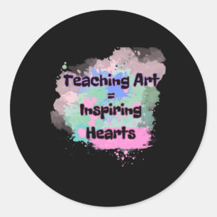 Teaching Art Classic Round Sticker