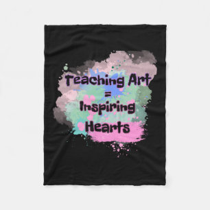 Teaching Art Fleece Blanket