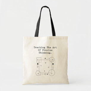 Teaching Art of Precise Thinking   Math Logic Tote Bag