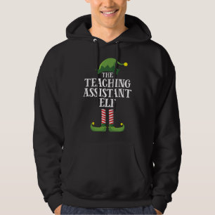 Teaching Assistant Elf Matching Family Christmas P Hoodie