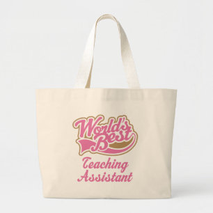 Teaching Assistant Gift Large Tote Bag