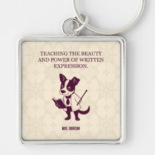Teaching Beauty Power Of Written Expression Art Key Ring