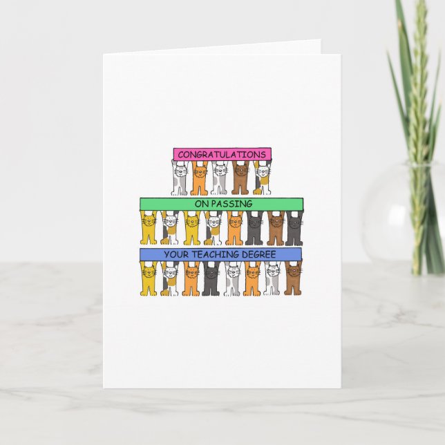 Teaching Degree Congratulations Card (Front)