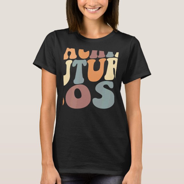 Teaching Future Artists Retro Teacher Students Bos T-Shirt (Front)