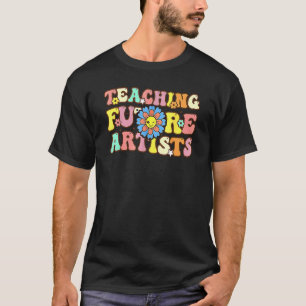 Teaching Future Artists Retro Teacher Students Men T-Shirt