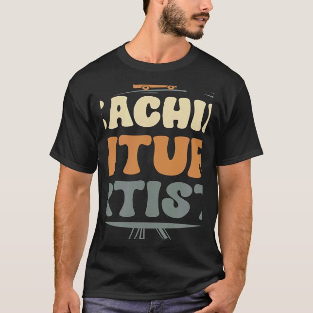 Teaching Future Artists  Teacher Students School 2 T-Shirt (Front)