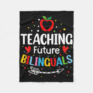 Teaching Future Bilinguals - Spanish Teachers Byck Fleece Blanket