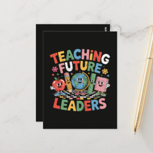 Teaching Future Leaders Groovy Teacher Postcard
