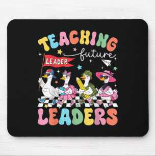 Teaching Future Leaders Silly Goose Teacher Back T Mouse Mat