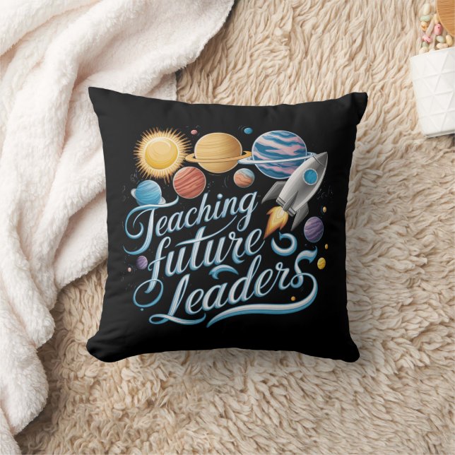 Teaching Future Leaders Space Planet Teacher Cushion (Blanket)