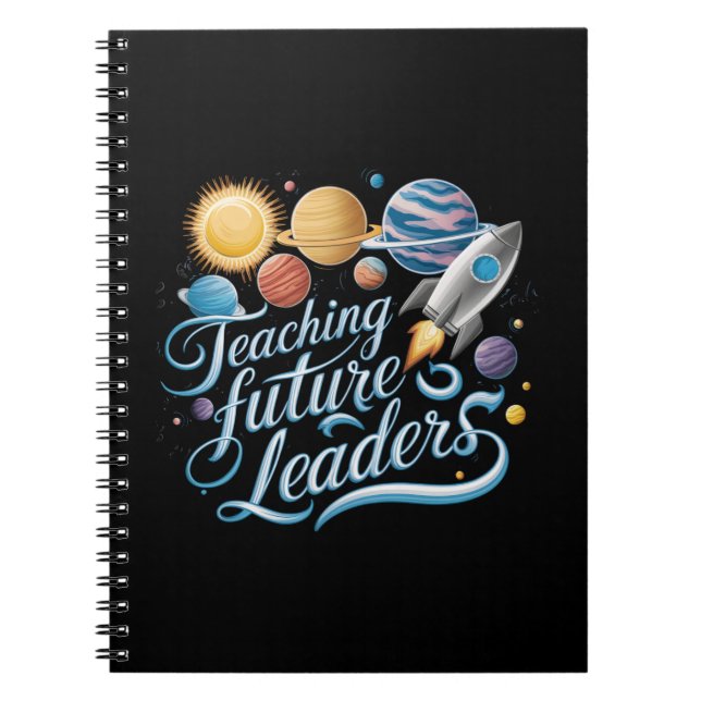 Teaching Future Leaders Space Planet Teacher Notebook (Front)