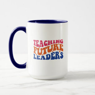 Teaching Future Leaders Wordart Mug