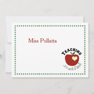 Teaching is a work of heart