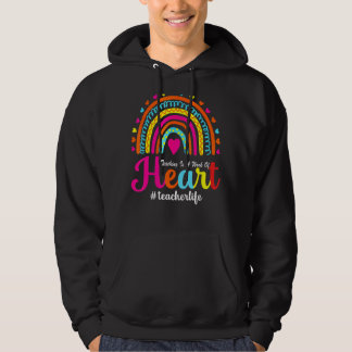 Teaching Is A Work Of Heart Men Women Teacher Hoodie