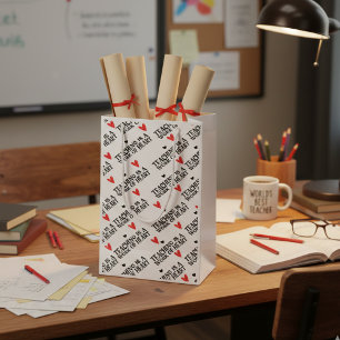 Teaching is a work of heart small gift bag