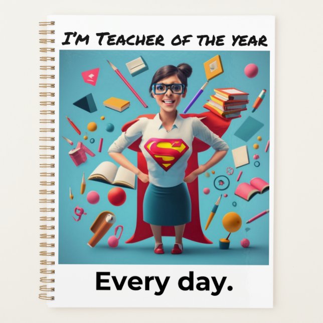 Teaching is Life - Teacher of the year Planner (Front)