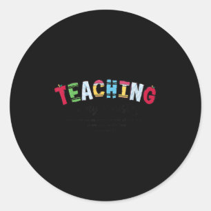 Teaching Is My Ministry Christian Teacher Bible Ve Classic Round Sticker