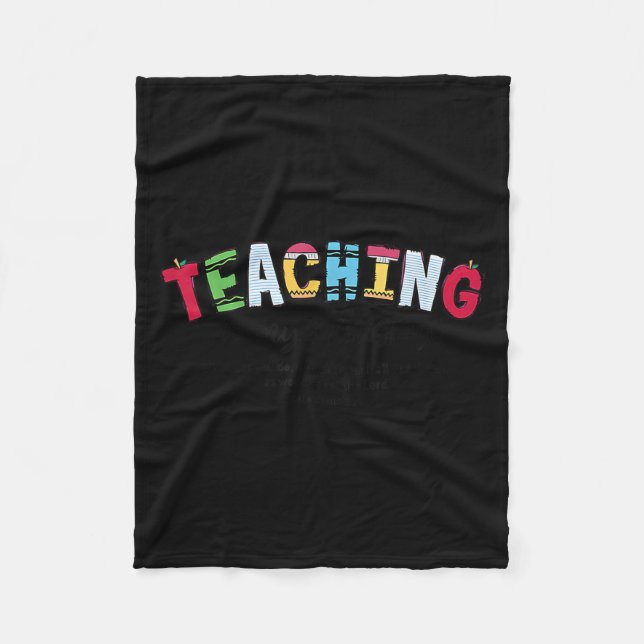 Teaching Is My Ministry Christian Teacher Bible Ve Fleece Blanket (Front)