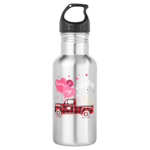 teaching is my valentine 532 ml water bottle
