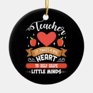 Teaching It Takes A Big Heart Ceramic Tree Decoration