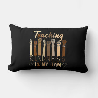 Teaching Kindness Is My Jam Autism Awareness T-Shi Lumbar Cushion
