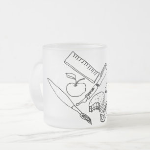 Teaching Materials... Frosted Glass Coffee Mug
