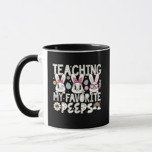 Teaching My Favorite Peeps Easter Bunny Teacher Mug