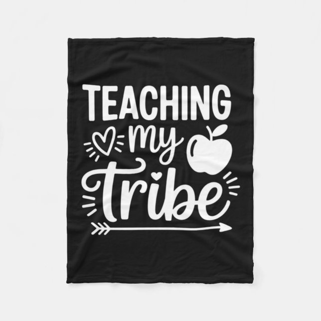 Teaching My Tribe Design Fleece Blanket (Front)