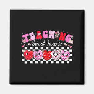 Teaching Sweet Hearts Floral Valentine Girl Women Magnet