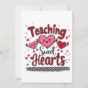 Teaching Sweet Hearts Funny Valentine's Teacher Holiday Card