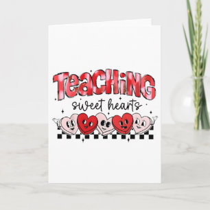 Teaching Sweethearts Candy Heart Teacher Valentine Card