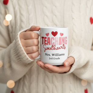 Teaching Sweethearts Custom Teacher Valentine Coffee Mug