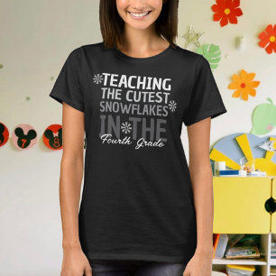 Teaching The Cutest Snowflakes Cute Teacher T-Shirt