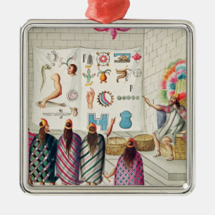 Teaching the Reading of Manuscripts Metal Tree Decoration