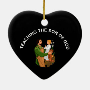 TEACHING THE SON OF GOD CERAMIC TREE DECORATION